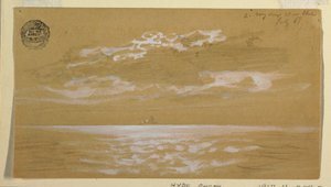Piirros, merimaisema, Newfoundland, 6. heinäkuuta 1859. tekijältä Frederic Edwin Church