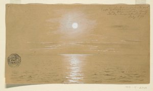Piirustus, Merimaisemat, Newfoundland, 6. heinäkuuta 1859, 1859, 1859 tekijältä Frederic Edwin Church