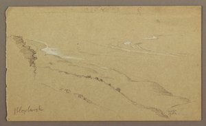 Piirros, Ranta ja meri, "Bloxburgh", elokuu 1865. tekijältä Frederic Edwin Church