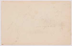Piirros, Luonnoksia pilvistä ja kuolleesta koivusta, heinäkuu 1844. tekijältä Frederic Edwin Church