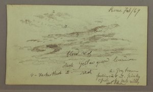 Piirros, Taivaan tutkimus, 1. helmikuuta 1869 tekijältä Frederic Edwin Church