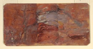 Piirros, Kalliotutkimus, Petra, helmikuu 1868 tekijältä Frederic Edwin Church