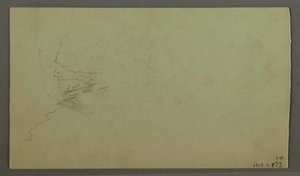 Piirros, Pilvien yläpuolelle kohoava huippu, kapea laakso, mahdollisesti 1868. tekijältä Frederic Edwin Church