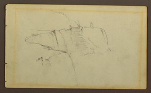 Piirros, Amerikan putoukset, Niagara-joki, mahdollisesti 1858. tekijältä Frederic Edwin Church