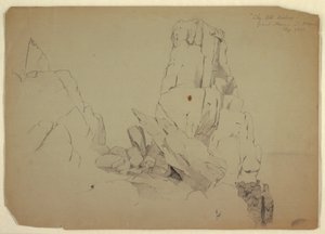 Piirros, "Vanha piispa", syyskuu 1851. tekijältä Frederic Edwin Church