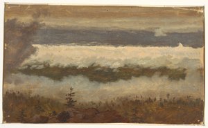 Piirros, Näkymä pilviin Catskillin vuorenhuipulta, 1844-45. tekijältä Frederic Edwin Church