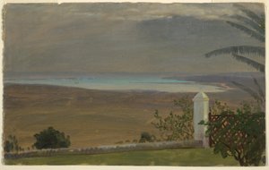 Piirros, Näkymä merelle, 1865 tekijältä Frederic Edwin Church