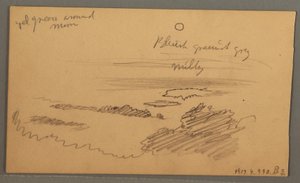 Piirros, Metsäinen laakso, lokakuu 1873 tekijältä Frederic Edwin Church