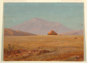 Ecuador ?, vuoristotasango mökillä tekijältä Frederic Edwin Church