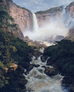 Frederic Edwin Church - Tequendaman kaatuminen Bogotan lähellä, Uusi Granada tekijältä Frederic Edwin Church
