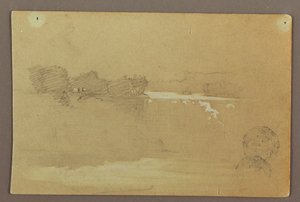 Hennequin Point ja American Falls, Niagara River tekijältä Frederic Edwin Church