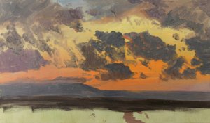 Taivas auringonlaskun aikaan, Jamaika, Länsi-Intia. tekijältä Frederic Edwin Church