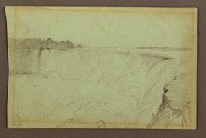 Horseshoe Falls with a Double Rainbow, Niagara River, Kanada tekijältä Frederic Edwin Church