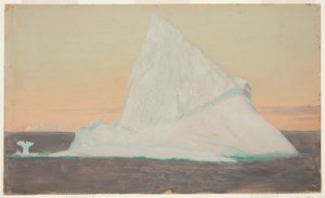 Jäävuori ja jääkukka tekijältä Frederic Edwin Church