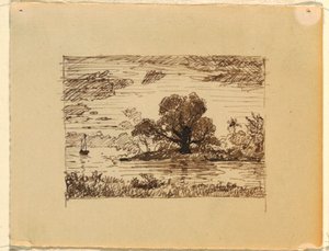 Kuvitteellinen jokimaisema tekijältä Frederic Edwin Church