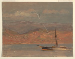 Italian rannikko, Messinan salmen edustalla tekijältä Frederic Edwin Church