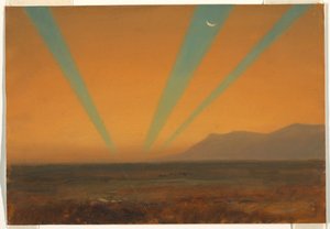 Maisema auringonlaskun kanssa tekijältä Frederic Edwin Church