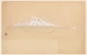 Chimborazo-vuori Senior Pablo Bustamanten talosta, Riobamba, Ecuador tekijältä Frederic Edwin Church