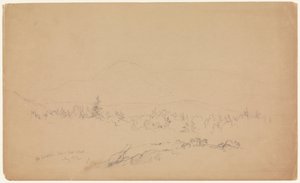 "Mount Katahdin from the West" [Katahdin-vuorta kohti länteen] tekijältä Frederic Edwin Church