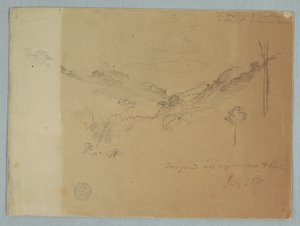 Vuoristomaisema lähellä Jorjea, Ecuador tekijältä Frederic Edwin Church