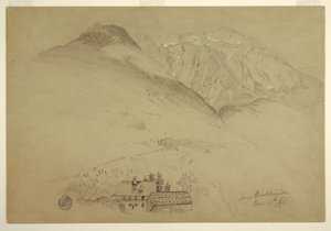 Monts Goell i Brett prop de Berchtesgarden, Bavariafinnish tekijältä Frederic Edwin Church