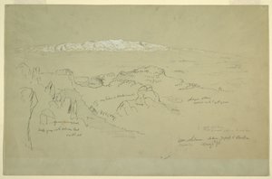 Libanon-vuori Yafoofin ja Baalbekin välissä tekijältä Frederic Edwin Church