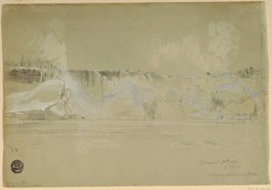 Niagaran putoukset lumessa, luoteesta tekijältä Frederic Edwin Church