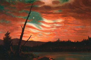 Meidän bannerimme taivaalla tekijältä Frederic Edwin Church