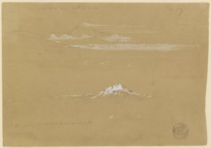 Sincholagua, aamu, Auringon temppelistä, Quito tekijältä Frederic Edwin Church