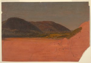 Mehiläispesä ja hiekkaranta Great Headista, Mt. Desertistä tekijältä Frederic Edwin Church