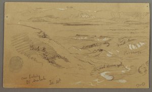 Näkymä Wady el-Arabahin yli tekijältä Frederic Edwin Church
