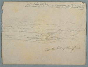Näkymä San Juanin kukkulalta, luultavasti Kolumbiasta tekijältä Frederic Edwin Church