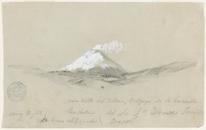 Näkymä Cotapaxille Hacienda San Antoniosta, Ecuadorista tekijältä Frederic Edwin Church