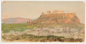 Näkymä Akropolikselle, auringonnousu tekijältä Frederic Edwin Church