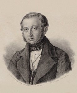 Viulisti ja säveltäjä Thomas Tagesbeckin muotokuva 1799-1867, 1837-1838. tekijältä Frederic Emile Simon