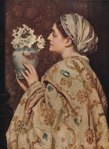 Venetsian jalo nainen, 1866, n. 1915 tekijältä Frederic Leighton
