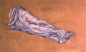 Cymonin ja Iphigenian tutkimus (kynä ja liitu paperille) tekijältä Frederic Leighton