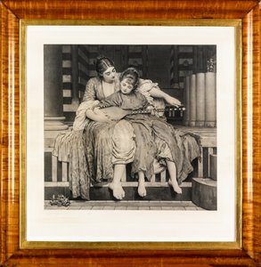 Musiikkitunti (syväpaino) tekijältä Frederic Leighton