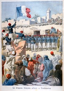 Ranskan lipun nosto Timbuktussa 1894