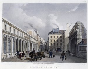 Lääketieteellinen koulu - Martensin "" Paris en 1832 -osassa