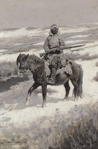 Manchurian Bandit, noin 1904 tekijältä Frederic Remington