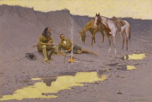 Uusi vuosi Cimarronissa tekijältä Frederic Remington