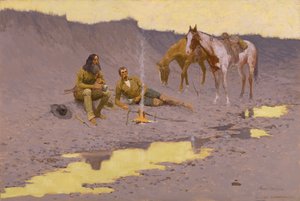 Uusi vuosi Cimarronissa tekijältä Frederic Remington