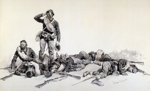 Taistelun jälkeen tekijältä Frederic Remington
