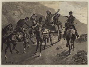Kanadan ratsupoliisi pidätti puoliverisen viskin salakuljettajan tekijältä Frederic Remington