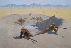 Taistelu vesireiän puolesta tekijältä Frederic Remington