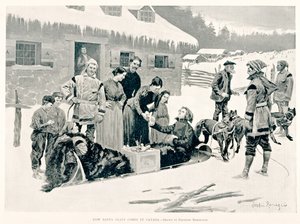 Kuinka Joulupukki tulee Kanadaan tekijältä Frederic Remington