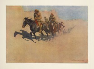Jedediah Smith, Colliers Weekly -lehdestä, pub. 1906 tekijältä Frederic Remington