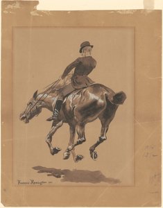 Bridle Pathilla, Central Parkissa, New Yorkissa tekijältä Frederic Remington