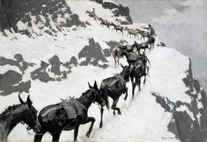 Mule Pack tekijältä Frederic Remington